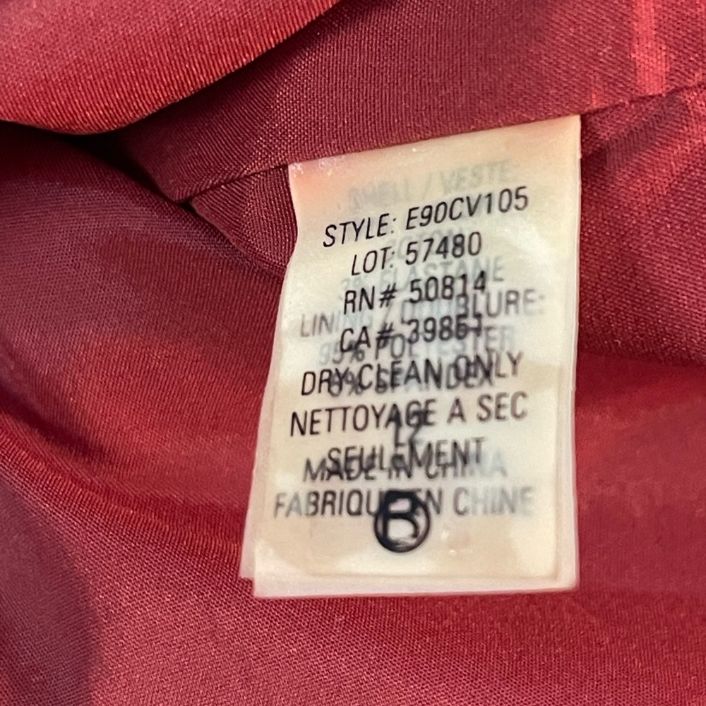 🔴 Elie Tahari faux suede blazer in rust - Picture 7 of 8